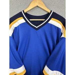 VTG CCM Maska Hockey Jersey Mens XL Multicolor St. Louis Blues Colors Air-Knit